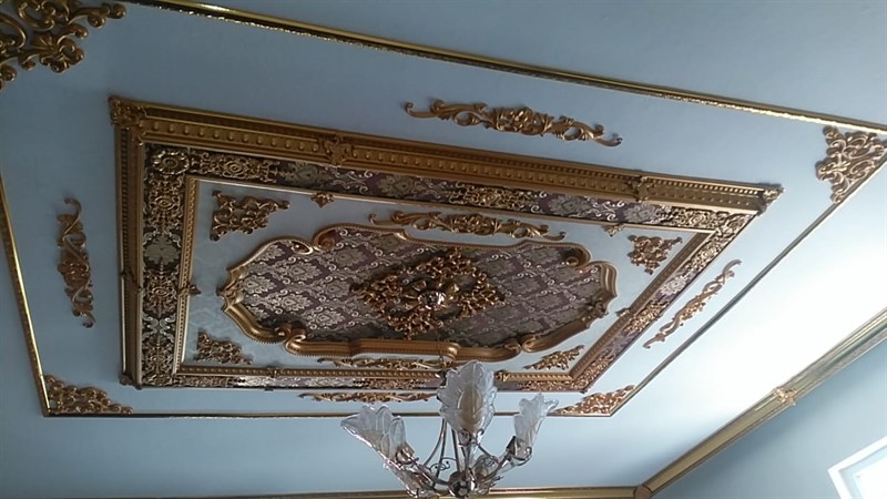 Dekonil Altın Bordo Saray Tavan Göbek Modelleri