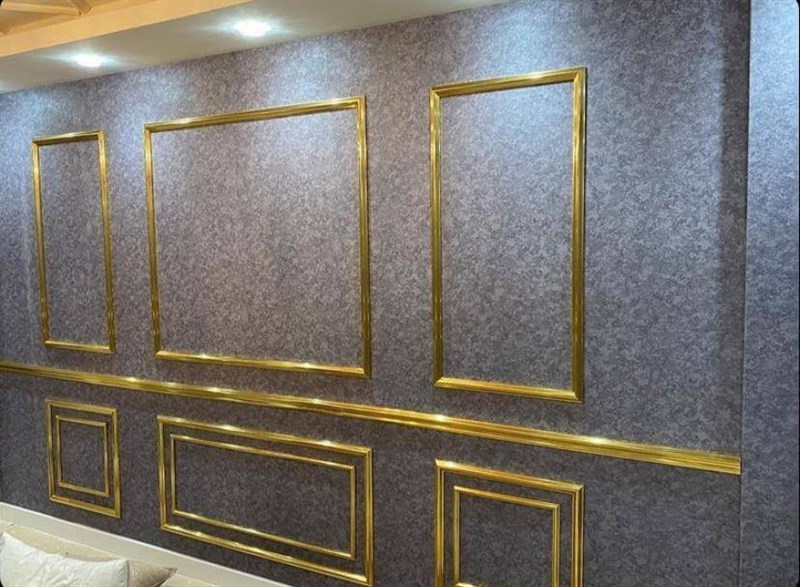 Hürrem Varaklı Gold Duvar Çıtası 2,5cm Express Dekor Hürrem Varaklı Gold Duvar Çıtası 2,5cm Express Dekor